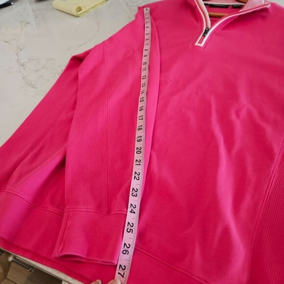 Bobby Jones Pima Cotton Pink 1/4 Zip Pull Over, Men's Large - Picture 9 of 9